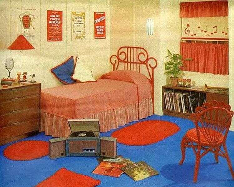 Zimmer eines Hauses Jahr 1960 #27 Puzzlespiel online