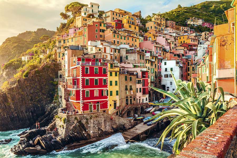 Ιταλία - μια παραθαλάσσια πόλη online παζλ