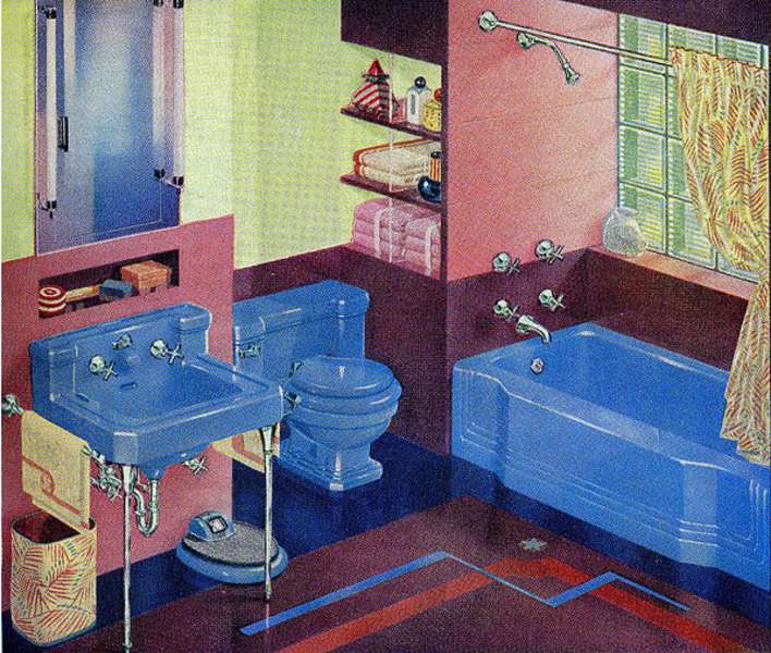 Badkamer van een huis Jaar 1940 #15 legpuzzel online