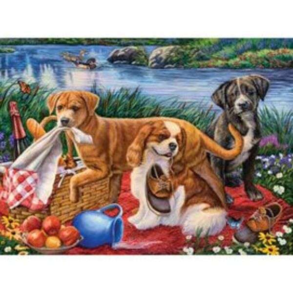 Cachorros Piquenique Cachorrinhos #107 puzzle online