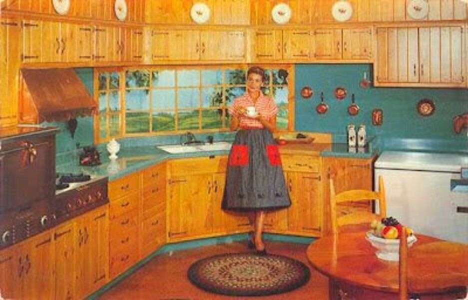 Egy gyarmati típusú ház konyhája #49 online puzzle