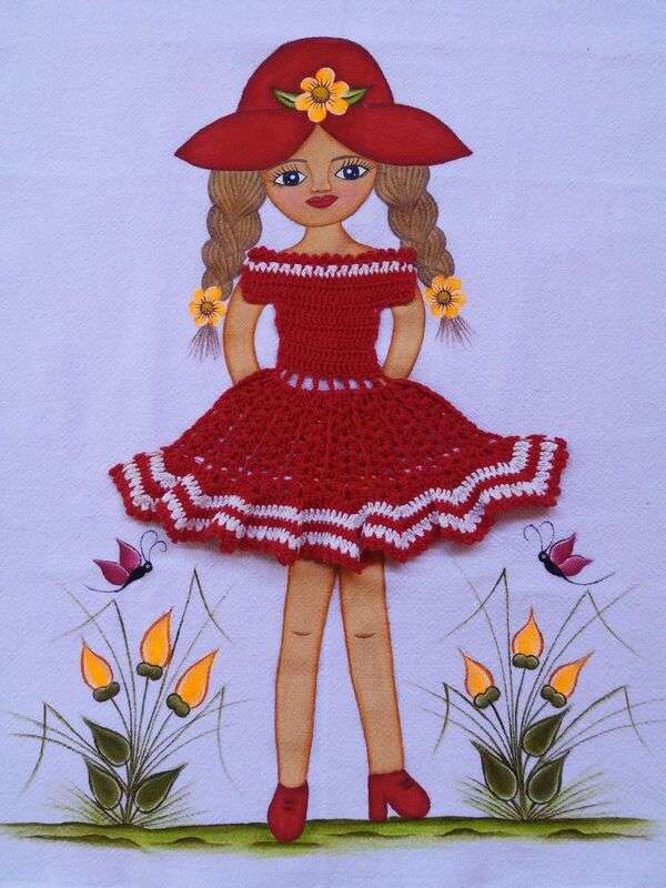 Diva girl red dress online puzzle