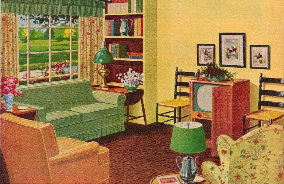 Vardagsrum i ett hus #58 pussel på nätet