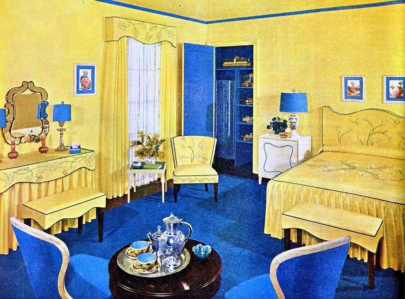 Zimmer eines Hauses Jahr 1949 #30 Online-Puzzle