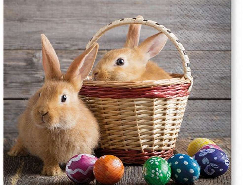 lapins à Pâques puzzle en ligne