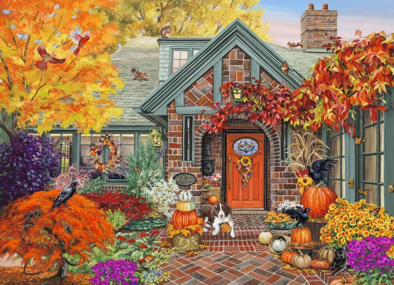 an autumn welcome jigsaw puzzle online