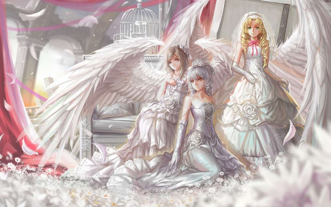 boda angelical rompecabezas en línea