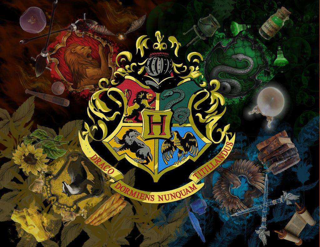 Puzzle der Häuser von Hogwarts Online-Puzzle