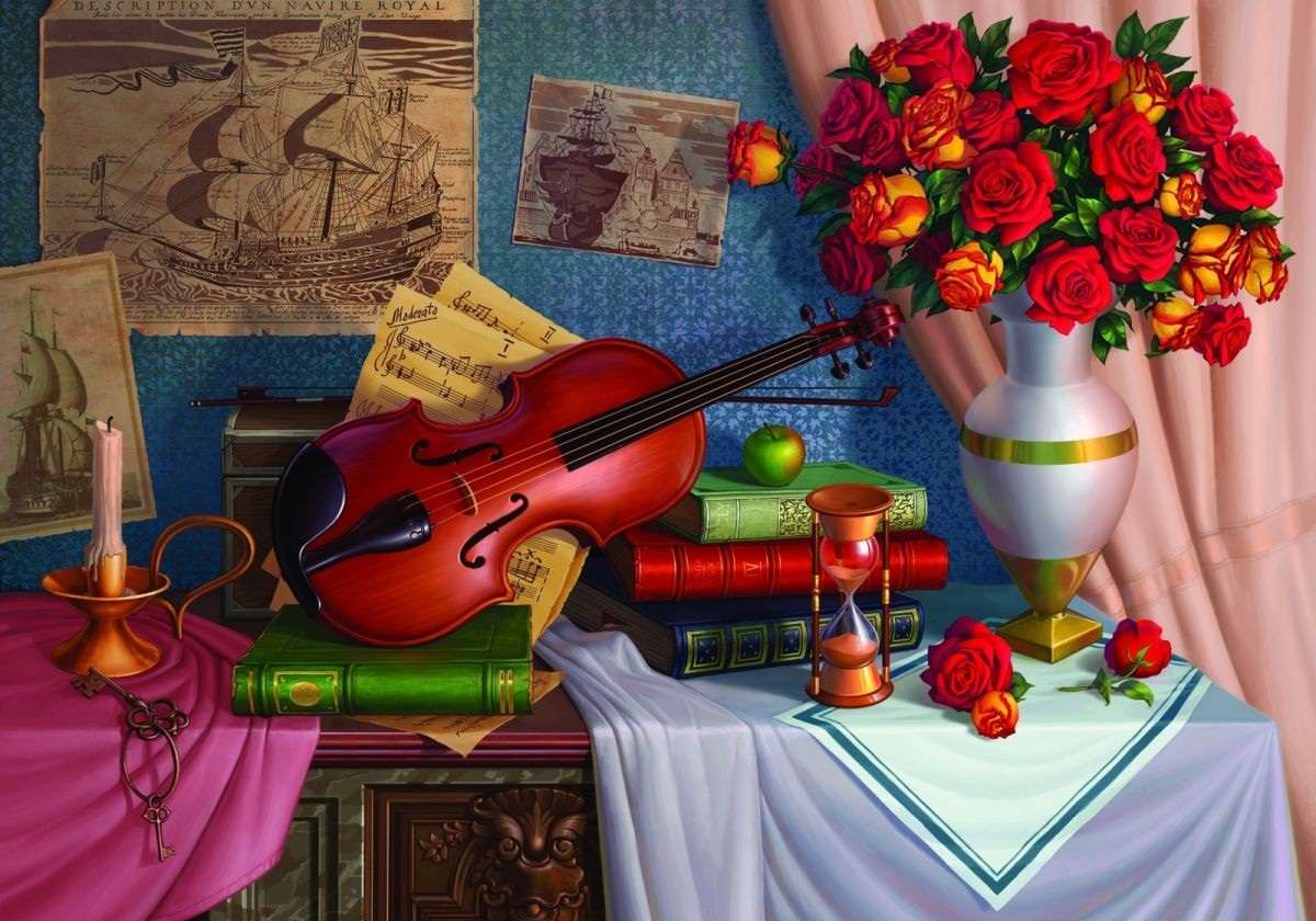 червена цигулка онлайн пъзел