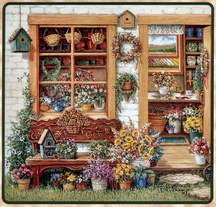 A BEAUTIFUL FLOWERING SHED jigsaw puzzle online