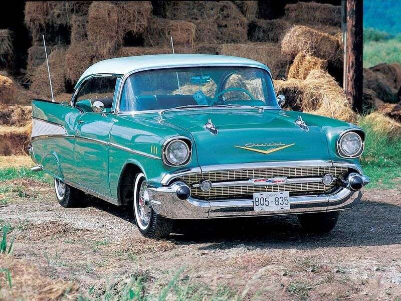Klassisk bil Chevrolet Bel Air År 1957 #9 Pussel online