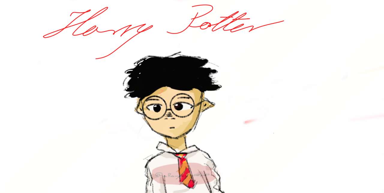Harry-Potter-Zeichnung Online-Puzzle