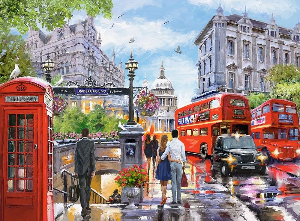 Frühling in London Online-Puzzle