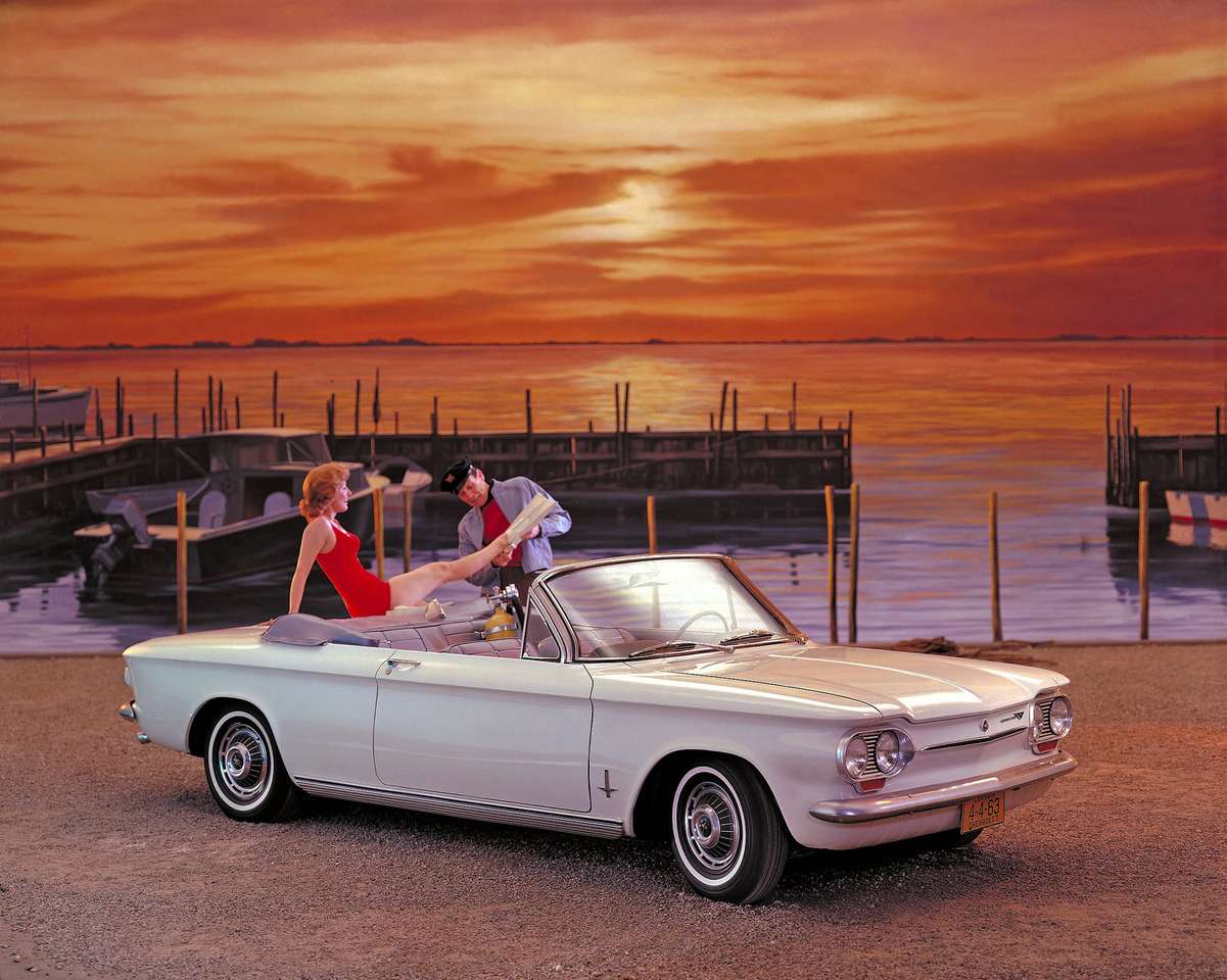 1963 Chevrolet Corvair Monza 900 Descapotable rompecabezas en línea