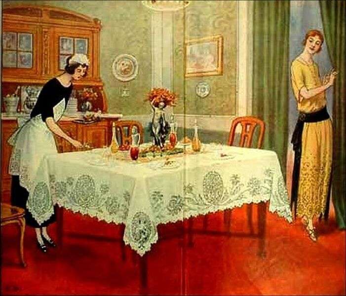 Dining room of a house Year 1920 #24 online puzzle