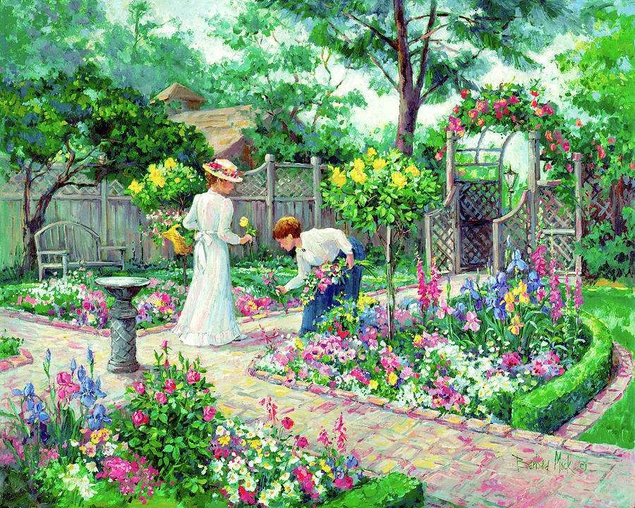 дами в градината онлайн пъзел