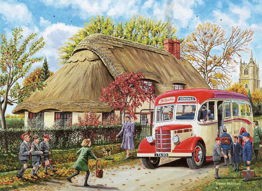 Autobuzul școlar jigsaw puzzle online
