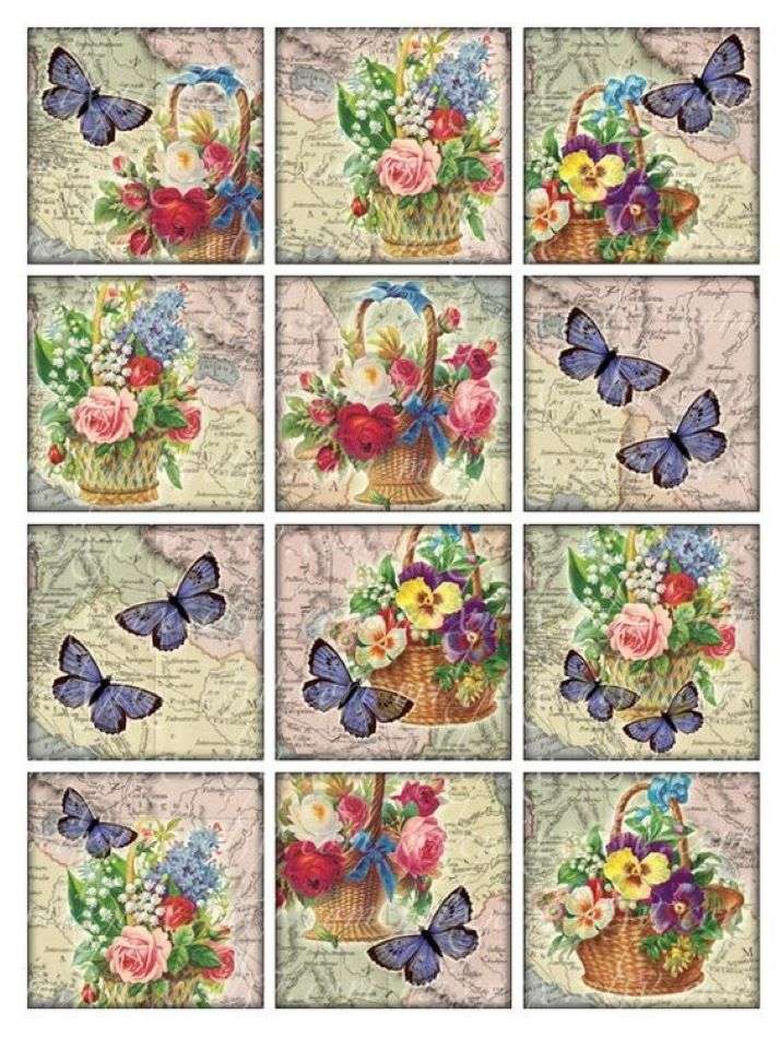 BUTTERFLIES AND BLOSSOMS online puzzle