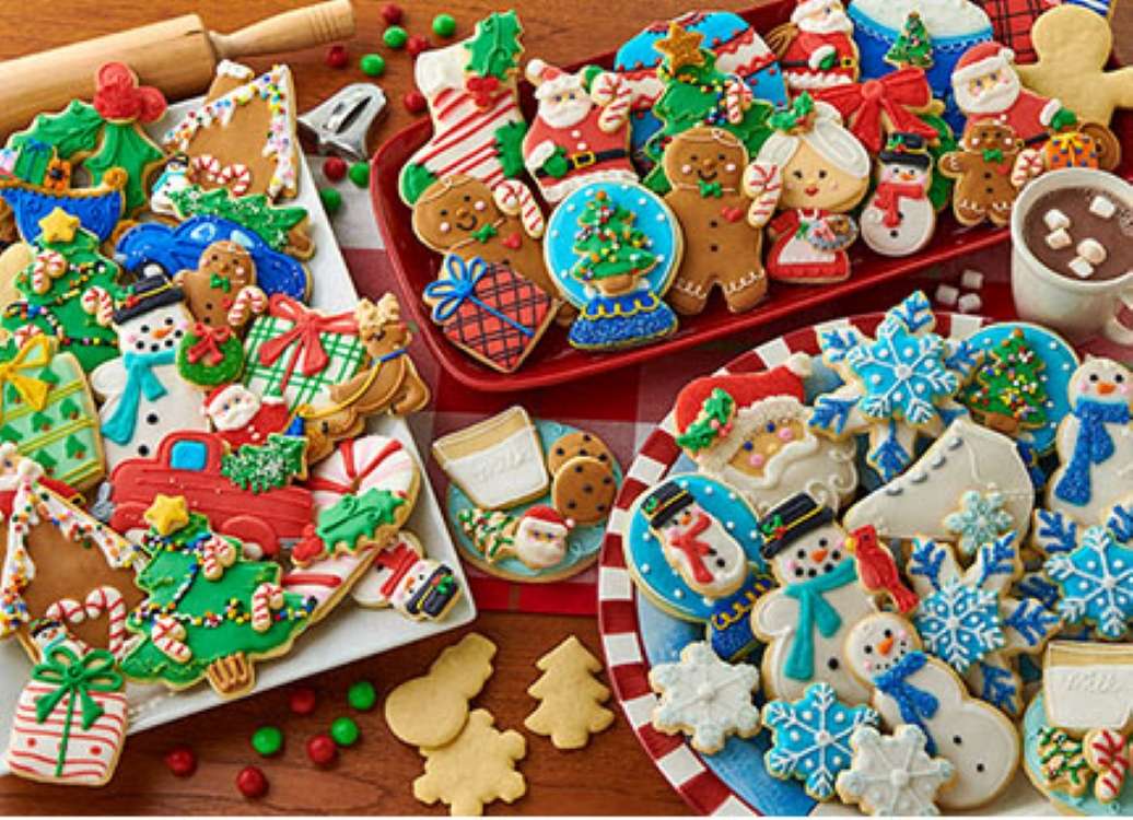 koekjes met kerst legpuzzel online