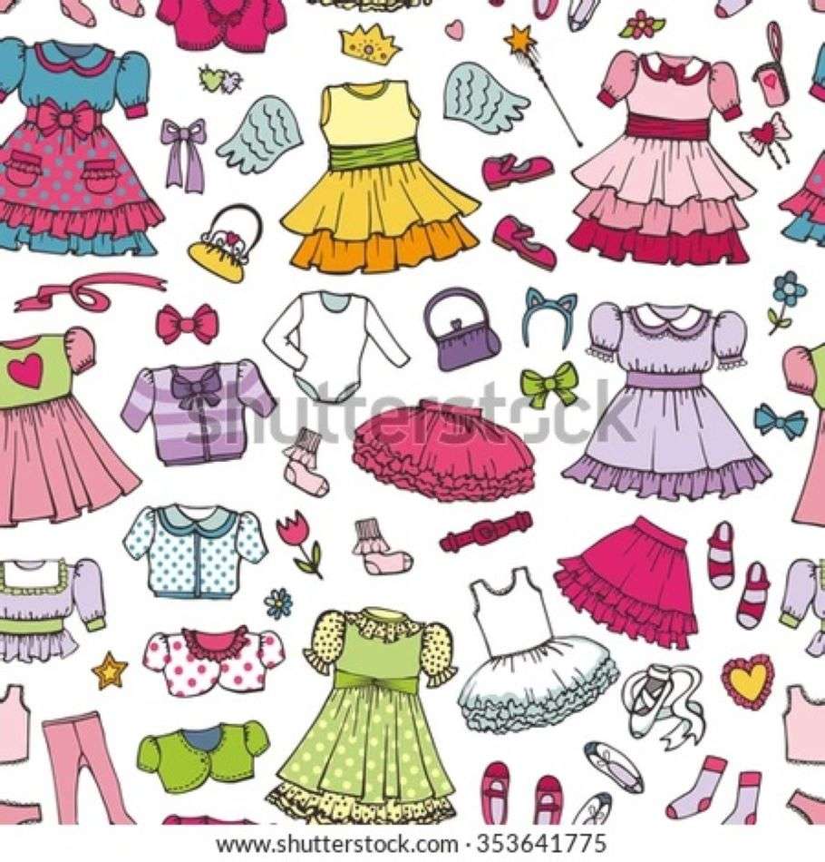 dívčí módní oblečení skládačky online