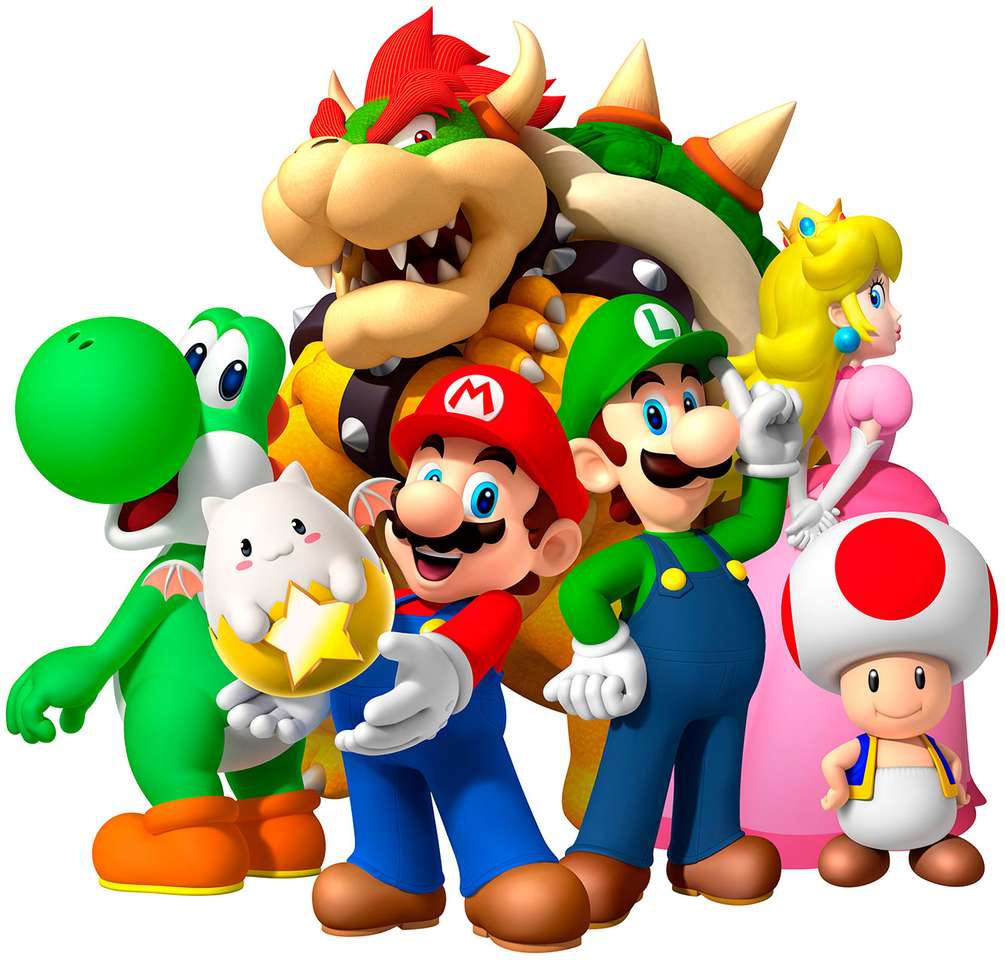 Марио и неговите приятели онлайн пъзел
