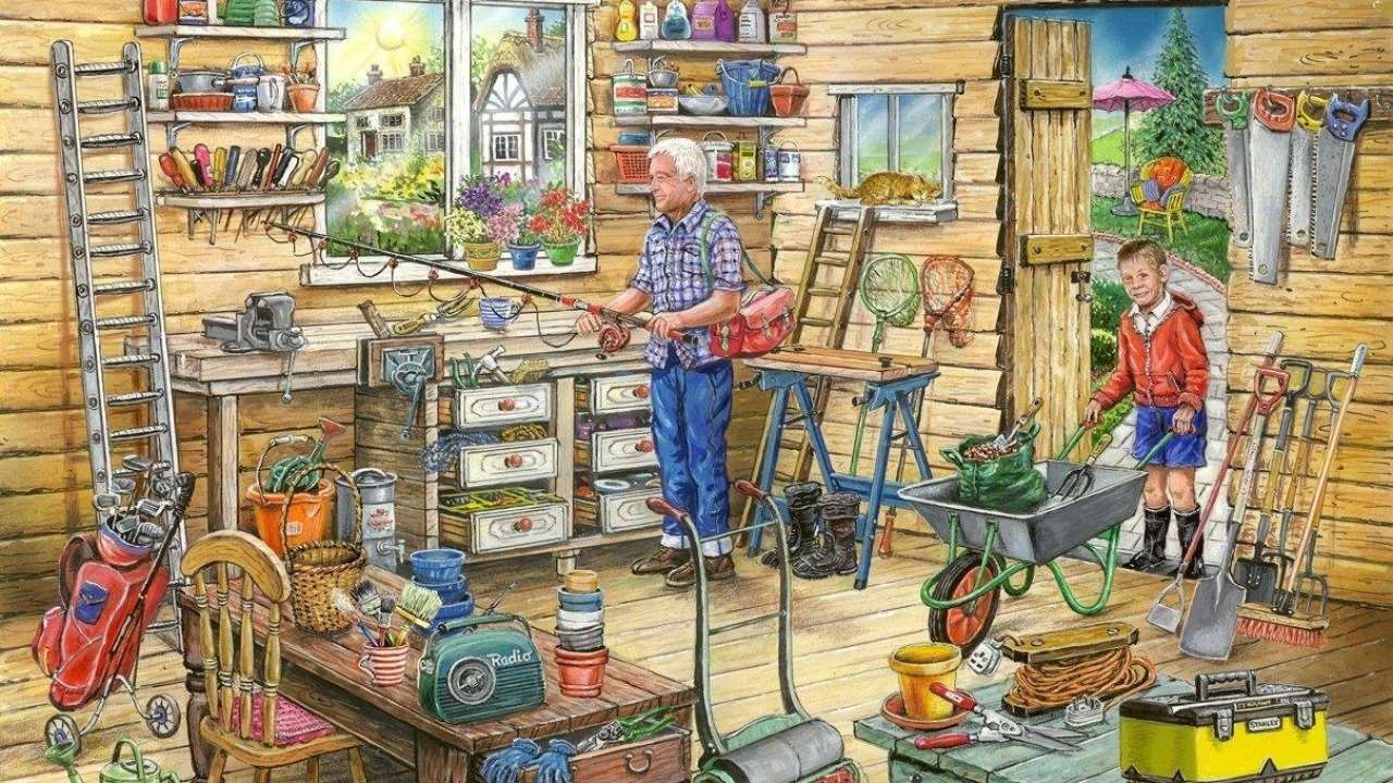 Cu bunicul. jigsaw puzzle online