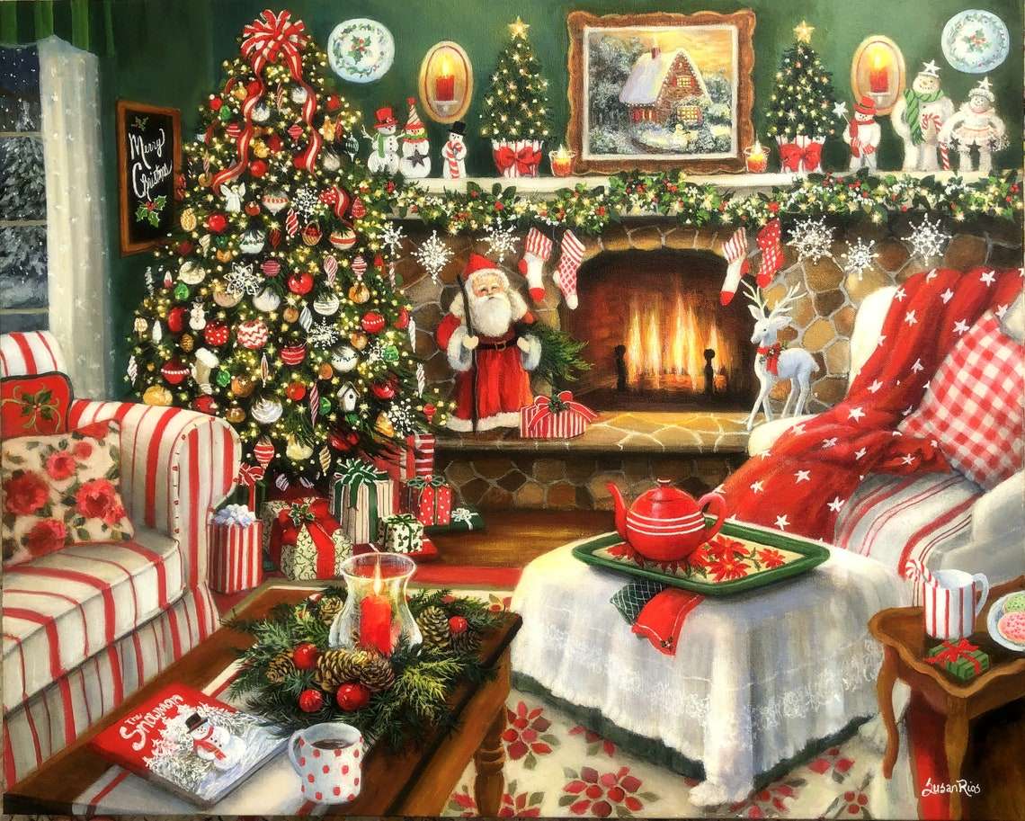 CHRISTMAS INTERIORS jigsaw puzzle online