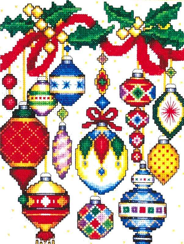 Коледни орнаменти РАЗНООБРАЗИЕ онлайн пъзел
