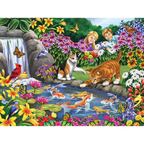 Kittens in a Pond #127 jigsaw puzzle online