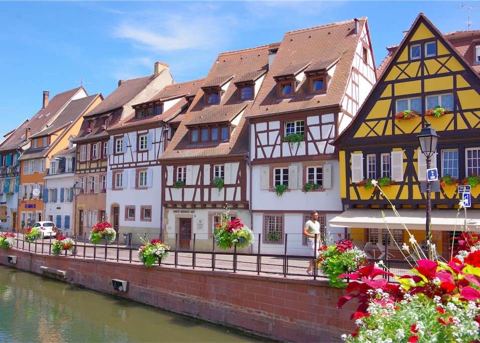 Colmar, uma cidade ensolarada na França puzzle online