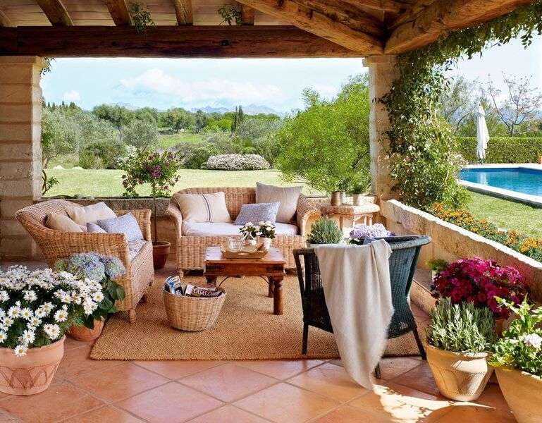 Egy ház terasza Mallorca - Spanyolország #22 kirakós online