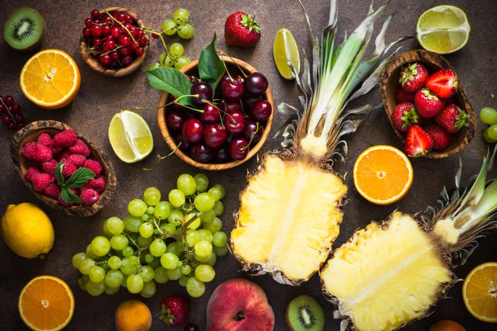 Φρουταρική διατροφή - μόνο ωμά λαχανικά, φρούτα online παζλ