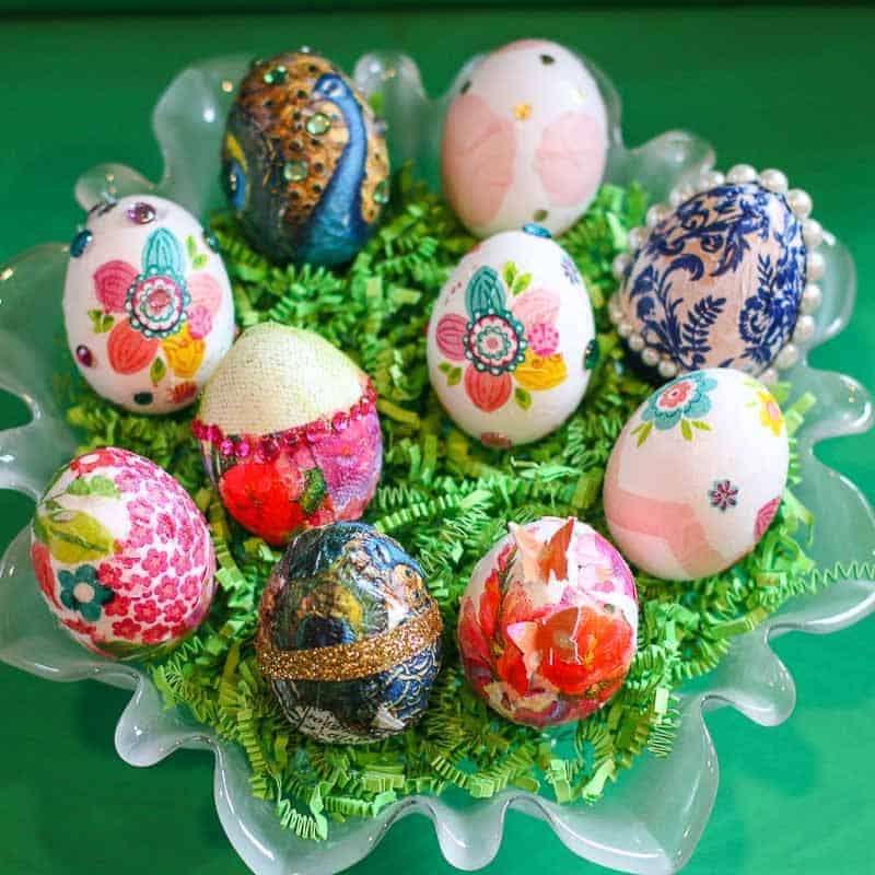 Цветни великденски яйца онлайн пъзел