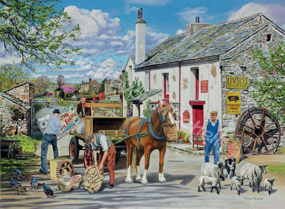 An English countryside in the past jigsaw puzzle online