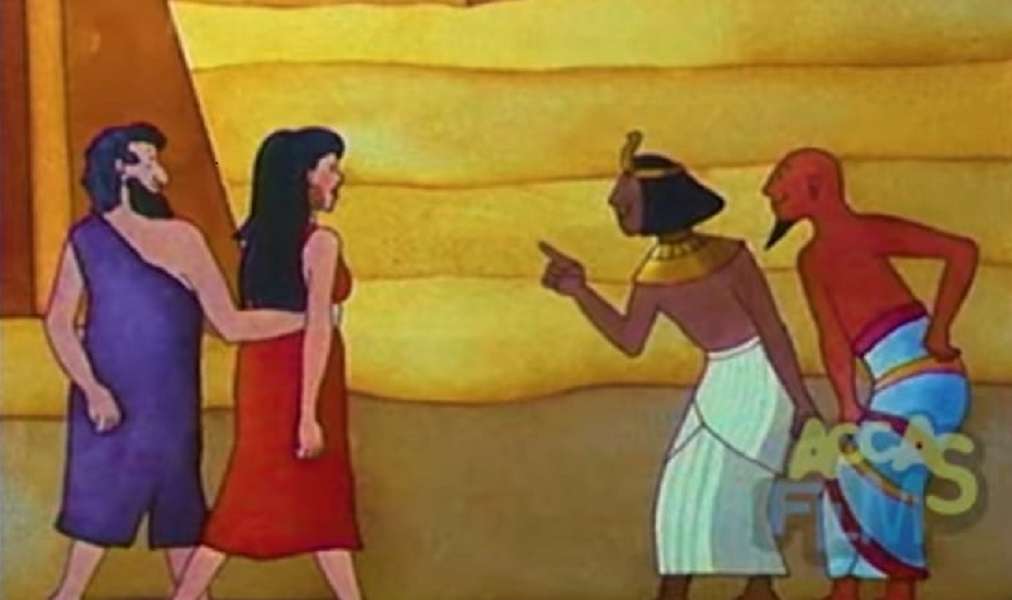 Abraham trifft den Pharao Puzzlespiel online