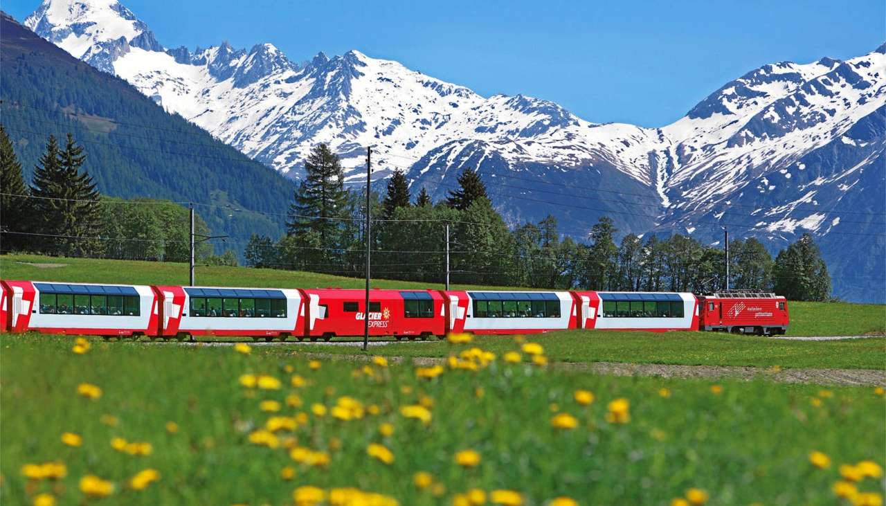 Швейцарски пейзаж. онлайн пъзел