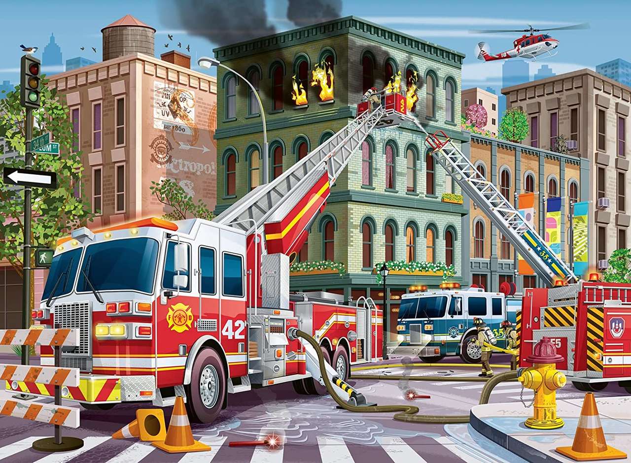 Feuerwehrauto Puzzlespiel online
