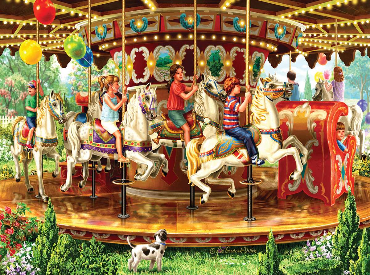 sur le carrousel du carnaval puzzle en ligne
