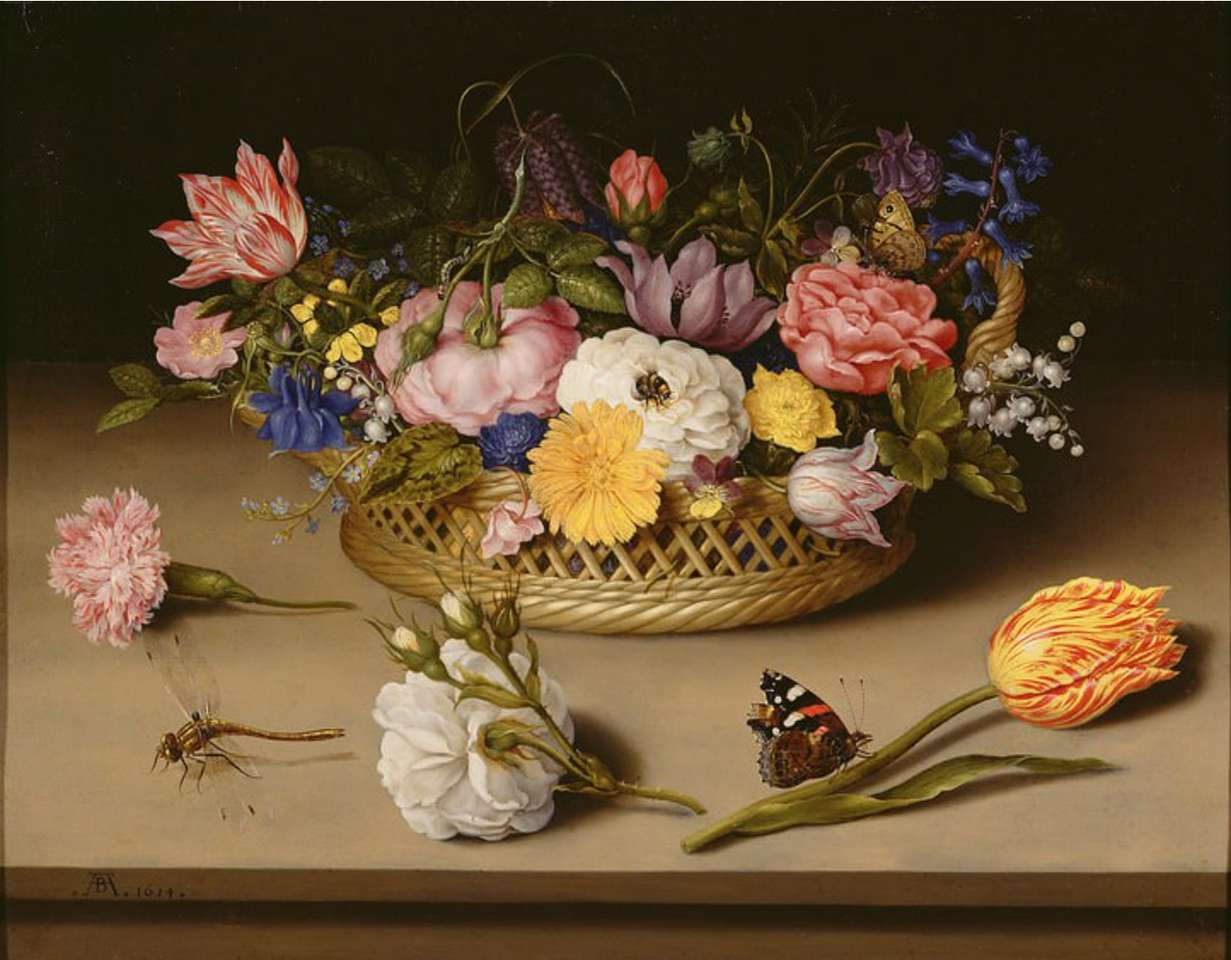 Pintura de flores, Ambrosius Bosschaert rompecabezas en línea
