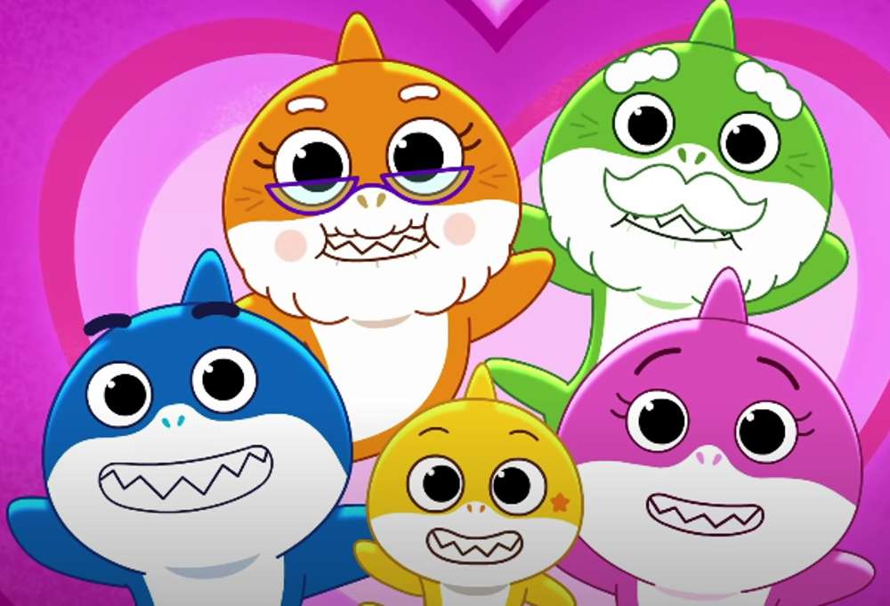 Žraločí rodina! ❤️❤️❤️❤️❤️ online puzzle