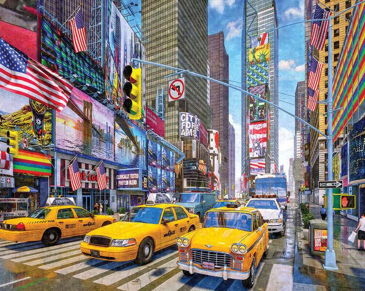 Times Square New Yorkban online puzzle