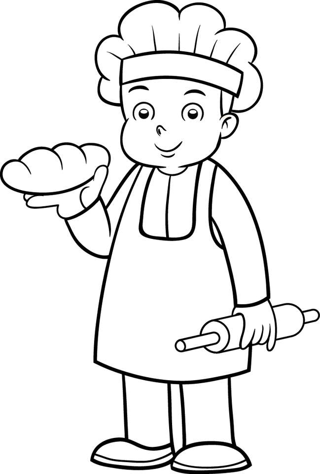 chléb pro chlapce silueta skládačky online