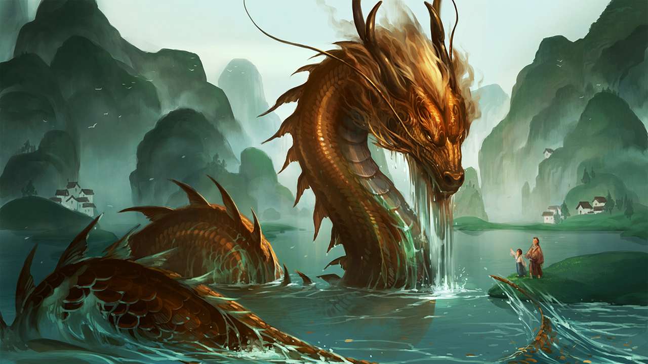 le dragon d'or puzzle en ligne