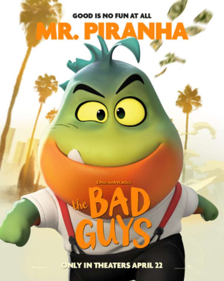 Bad Guys: Plakát pana Piranhy online puzzle