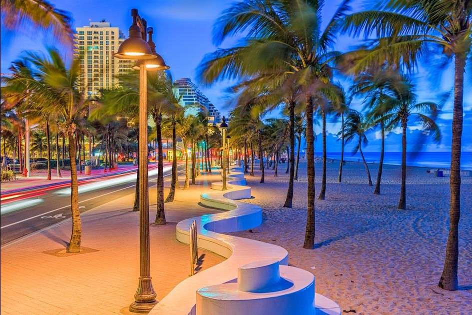 Плажна алея на Флорида онлайн пъзел