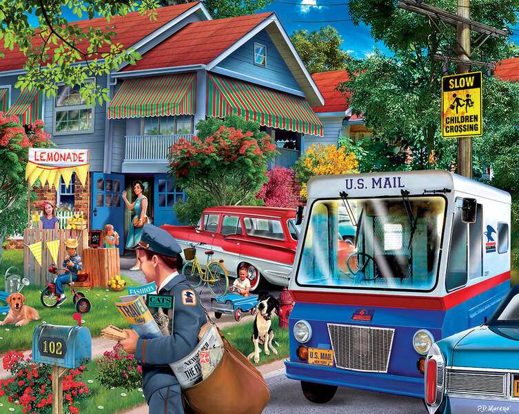 postman at work jigsaw puzzle online