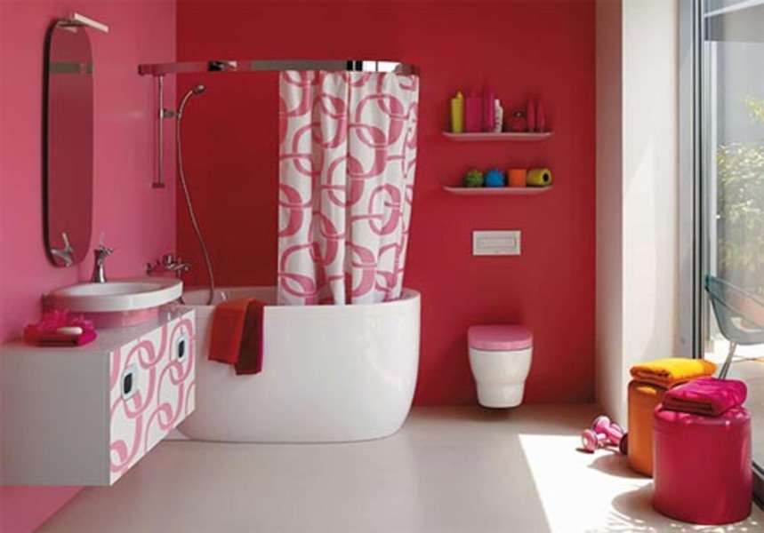 Egy egyszerű ház fürdőszobája #19 kirakós online