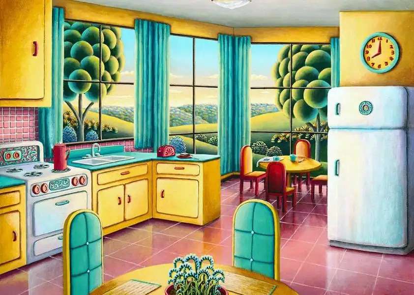 Küche eines Hauses Nr. 54 Online-Puzzle