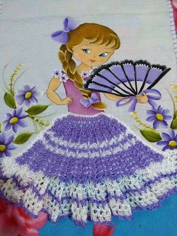 Girl Diva lilac petticoat online puzzle