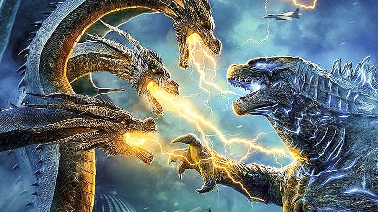 Godzilla VS dragon jigsaw puzzle online